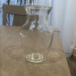 Elegant Clear Glass Vase